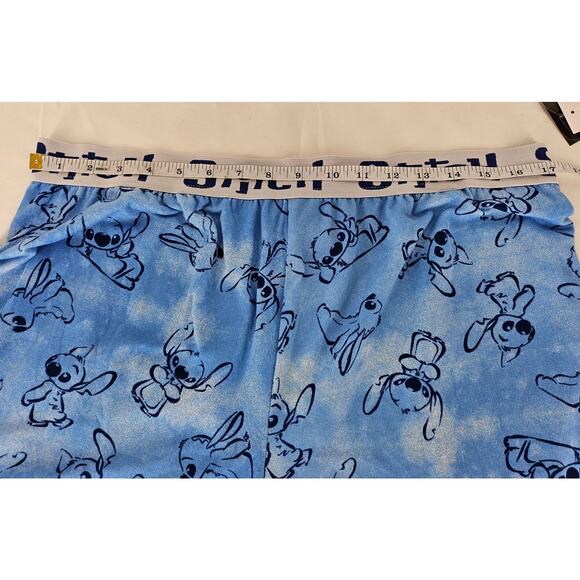 DISNEY STITCH CHARACTER WOMEN’S BLUE SLEEP SHORTS – SIZE LARGE - Picture 4 of 7